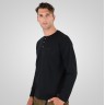 DOUBLE T-SHIRT HENLEY BLACK