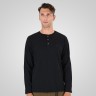 DOUBLE T-SHIRT HENLEY BLACK