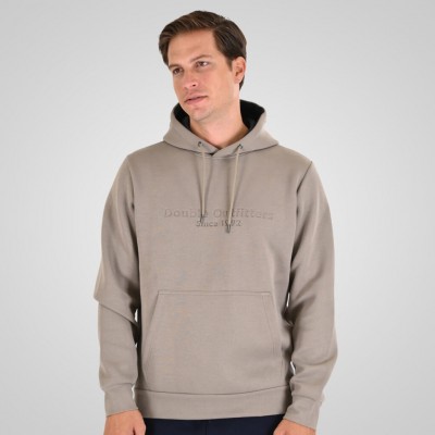 DOUBLE HOODIE SMOKE BEIGE