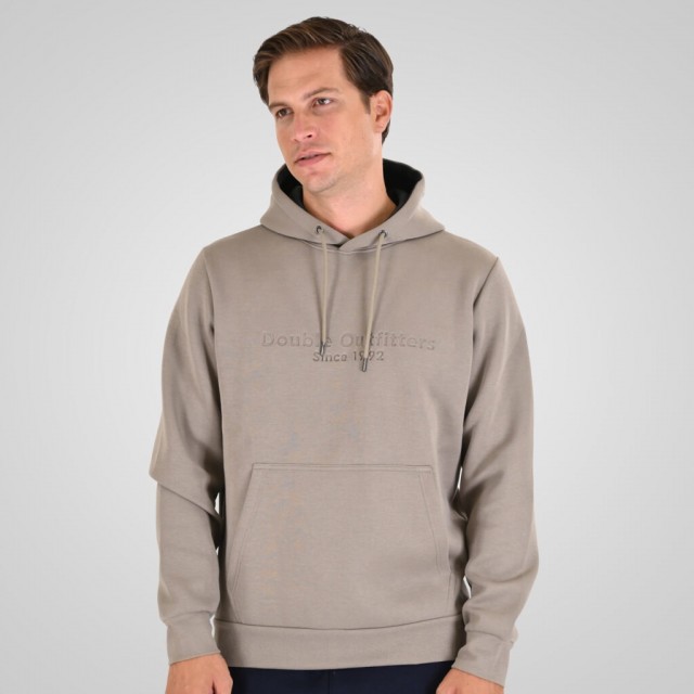 DOUBLE HOODIE SMOKE BEIGE