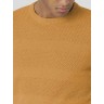MARCUS MEN'S KNITTED NECK TOP MUSTARD