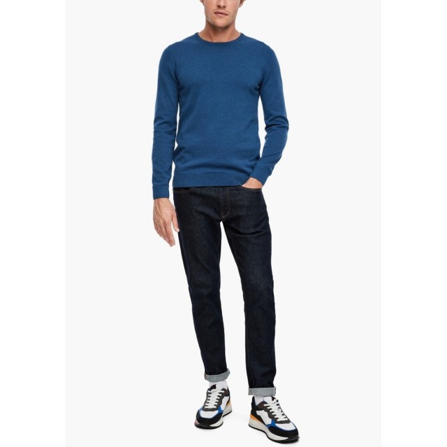 S.OLIVER knitted sweater roundnek, color raf