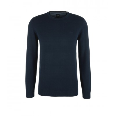 S.OLIVER knitted sweater roundnek, Blue Navy color