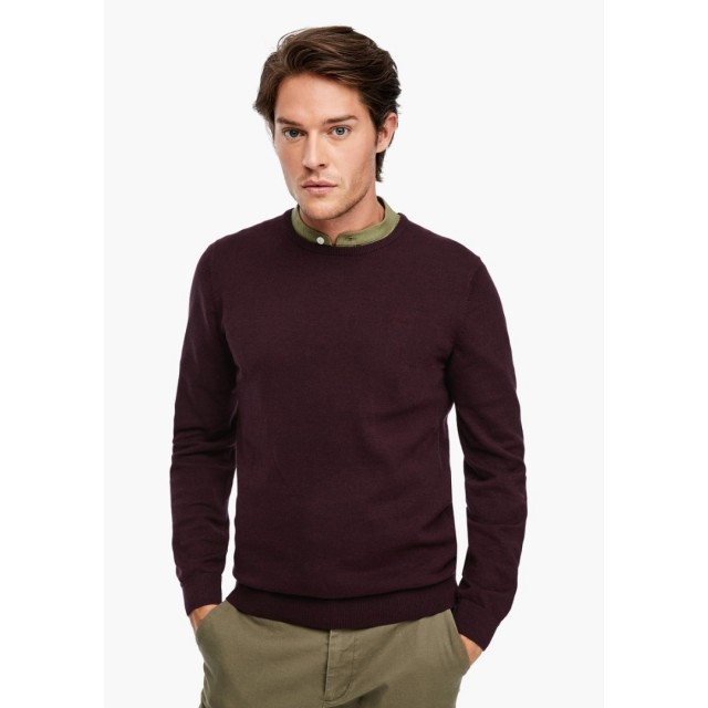 S.OLIVER knitted sweater  roundnek, purple color 