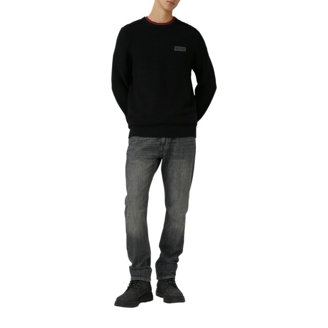 S.OLIVER KNITTED PULLOVER BLACK