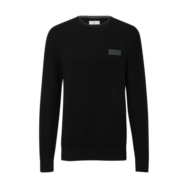 S.OLIVER KNITTED PULLOVER BLACK