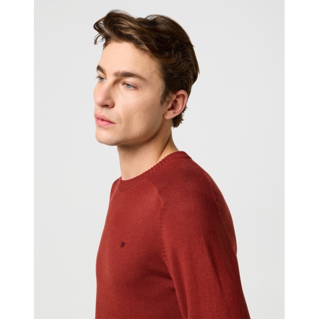 WRANGLER KNIT SEATER FIRED BRICK