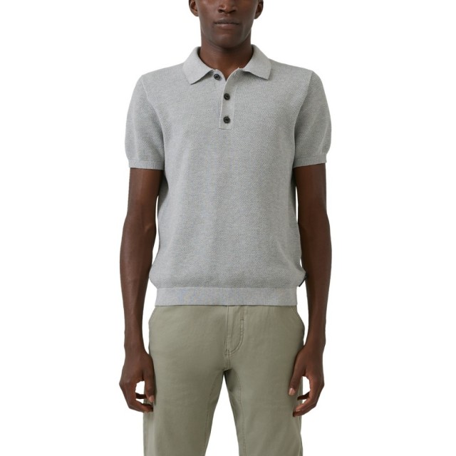 S.OLIVER KNIT POLO SHIRT GREY