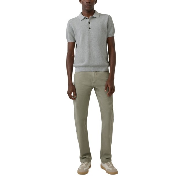 S.OLIVER KNIT POLO SHIRT GREY