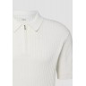 S.OLIVER KNIT POLO SHIRT ECRU