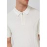 S.OLIVER KNIT POLO SHIRT ECRU