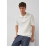 S.OLIVER KNIT POLO SHIRT ECRU