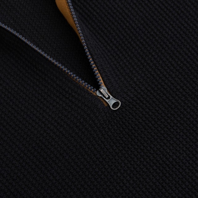 MARCUS Knit Zip Blue