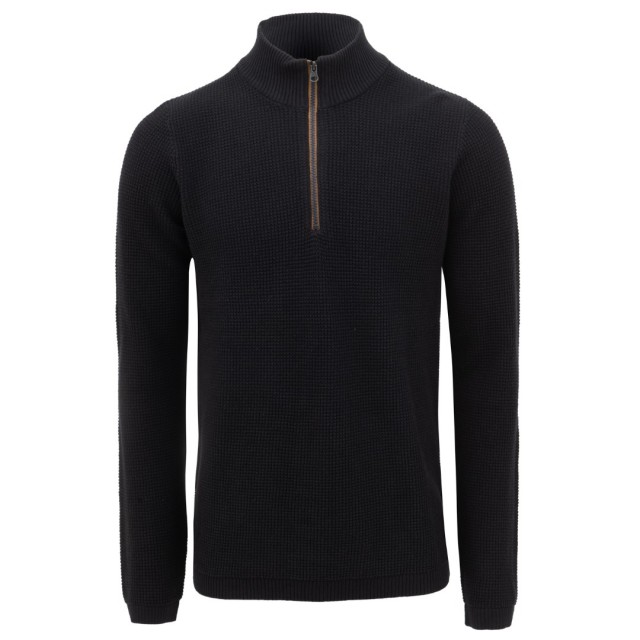 MARCUS Knit Zip Blue