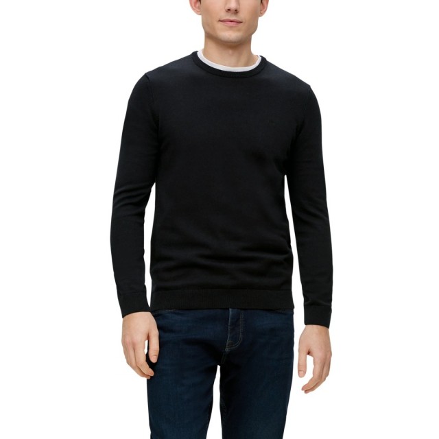 S.OLIVER KNITTED PULLOVER BLACK
