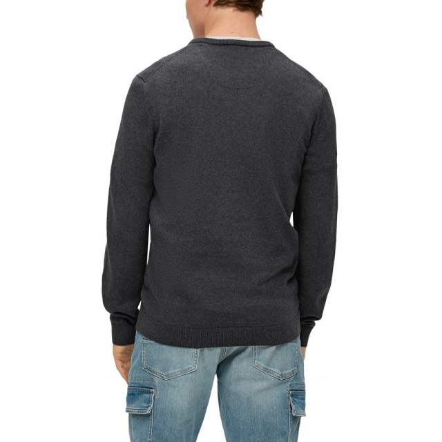 S.OLIVER KNITTED PULLOVER DARK GREY