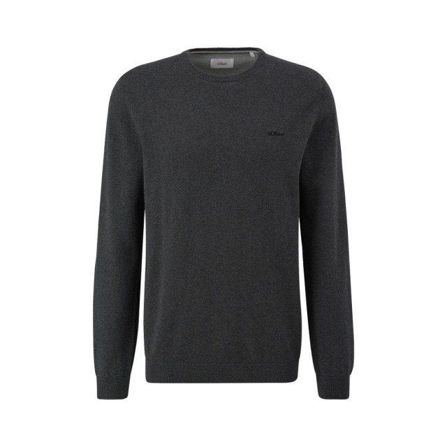 S.OLIVER KNITTED PULLOVER DARK GREY