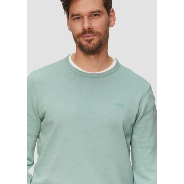 S.OLIVER KNITTED PULLOVER SAGE GREEN