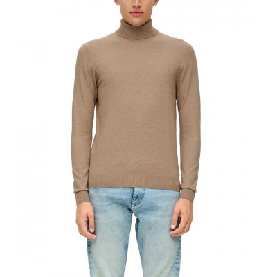 S.OLIVER Turtleneck Sweater Beige