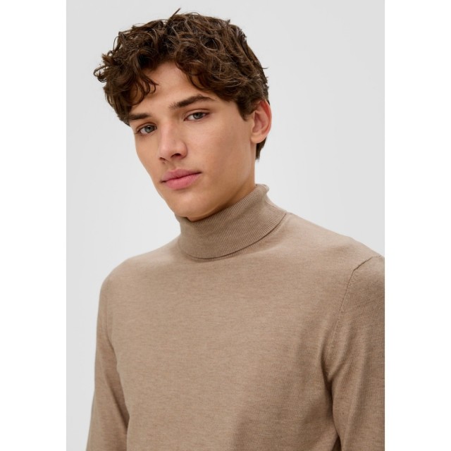 S.OLIVER Turtleneck Sweater Beige