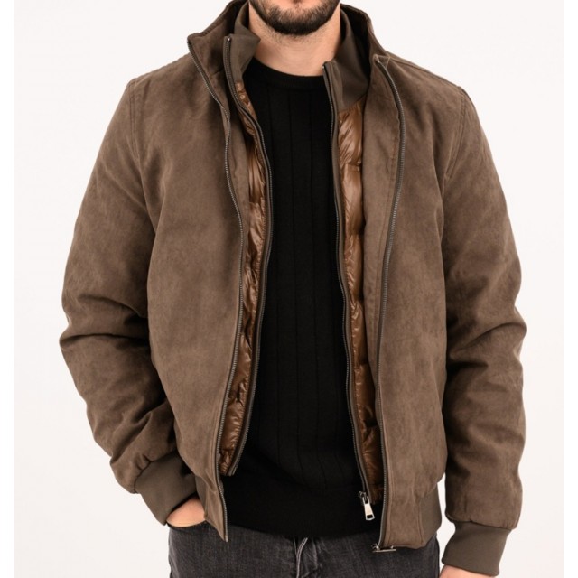 LEXTON BOMBER JACKET BROWN