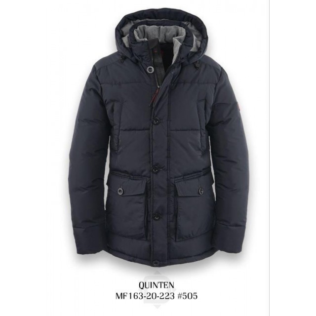 DISTRICT Μπουφάν Μπλέ 