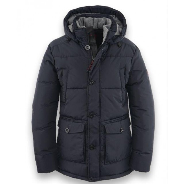 DISTRICT Μπουφάν Μπλέ 