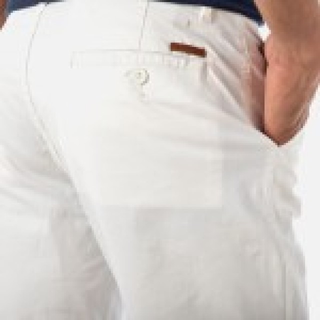 CAMARO Chino Βερμούδα Λευκή