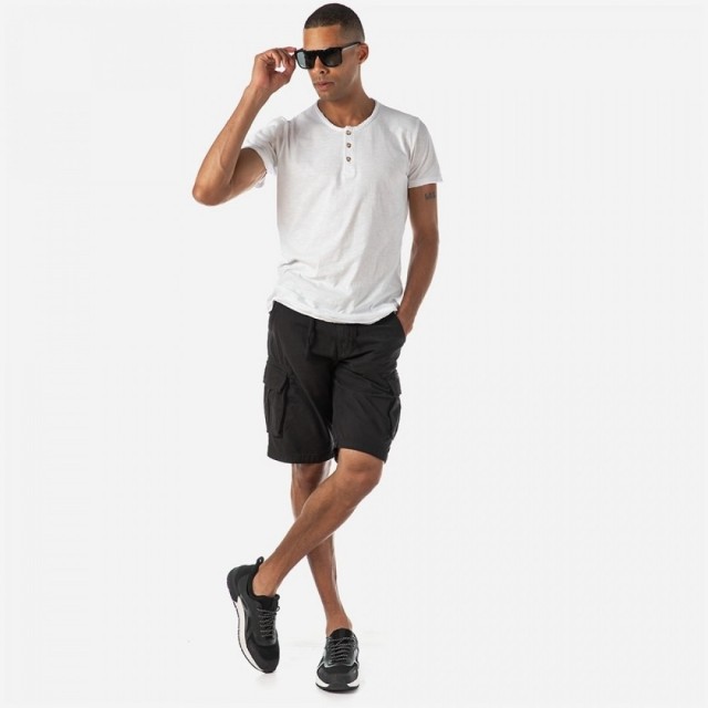 CAMARO Cargo Bermuda  Mαύρο 