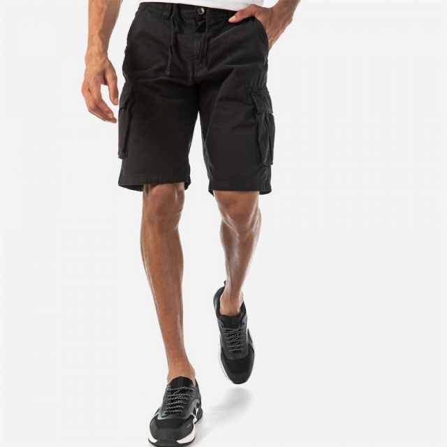 CAMARO Cargo Bermuda  Mαύρο 